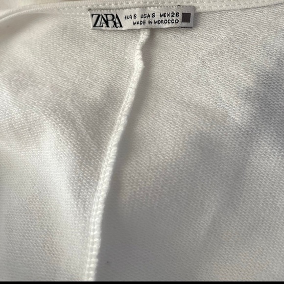 Zara puff sleeves white size S - Picture 3 of 5